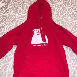 Russ There’s Really a Wolf Red Hoodie